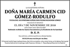 María Carmen Cid Gómez-Rodulfo